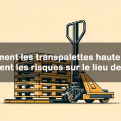 dessin de transpalette haute levée