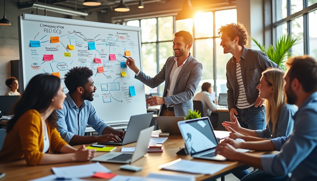 découvrez les fondamentaux d'une politique de communication digitale interne efficace. apprenez à élaborer des stratégies qui favorisent l'engagement des employés, améliorent la collaboration et dynamisent la culture d'entreprise. optimisez votre communication interne grâce à des outils numériques adaptés.
