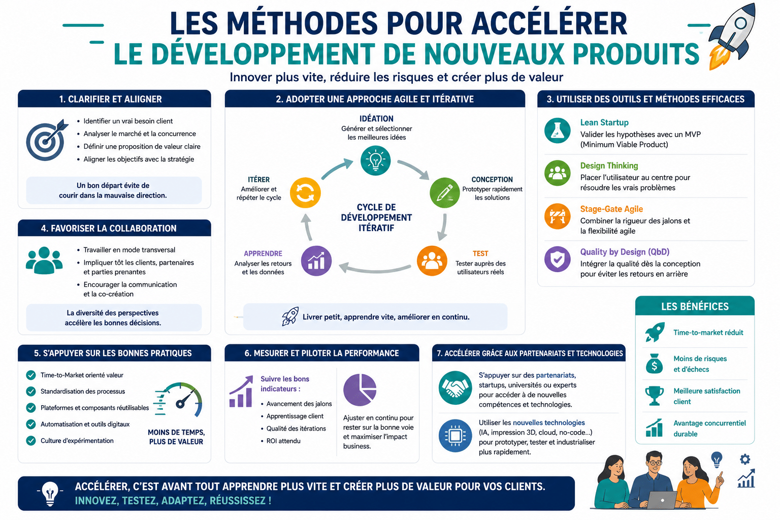 Les méthodes pour accélérer le développement de nouveaux produits