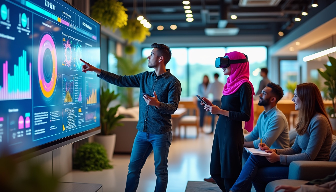 explorez les dernières tendances en communication visuelle d’entreprise, de l'utilisation des couleurs audacieuses à l'intégration des technologies numériques, pour renforcer votre image de marque et captiver votre audience.