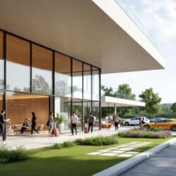 découvrez notre nouvel hôtel d'entreprises de 1 200 m² en projet, idéalement situé à proximité du mans. un espace moderne et flexible conçu pour répondre aux besoins des professionnels et stimuler la coopération. restez connecté avec le développement économique de la région.