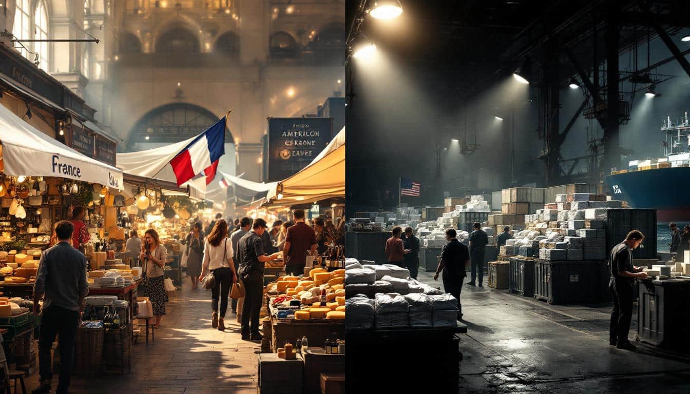 découvrez comment près de 2.000 entreprises françaises sont menacées par des droits de douanes additionnels sur le marché américain. analyse des impacts économiques et des stratégies d'adaptation face à cette situation critique.