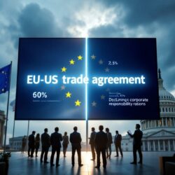 découvrez comment l'accord commercial entre l'ue et les états-unis pourrait compromettre la loi européenne sur la responsabilité des entreprises, en remettant en question les normes éthiques et la protection des droits humains au sein du marché européen.