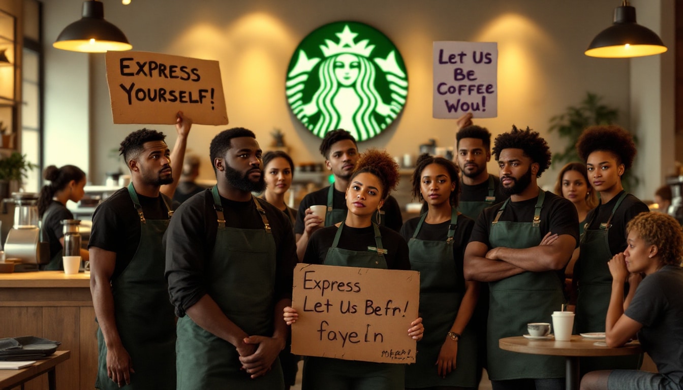 des employés de starbucks ont déposé une plainte suite à la mise en place d'un nouveau code vestimentaire par l'entreprise, dénonçant des règles jugées trop strictes et impactant leur liberté individuelle.
