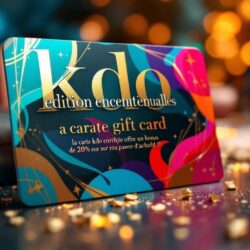 profitez d'une offre exclusive avec la carte kdo enrichie : bénéficiez d'un bonus de 20% sur votre pouvoir d'achat et faites plaisir autour de vous tout en économisant. offre à durée limitée, ne manquez pas cette édition exceptionnelle !