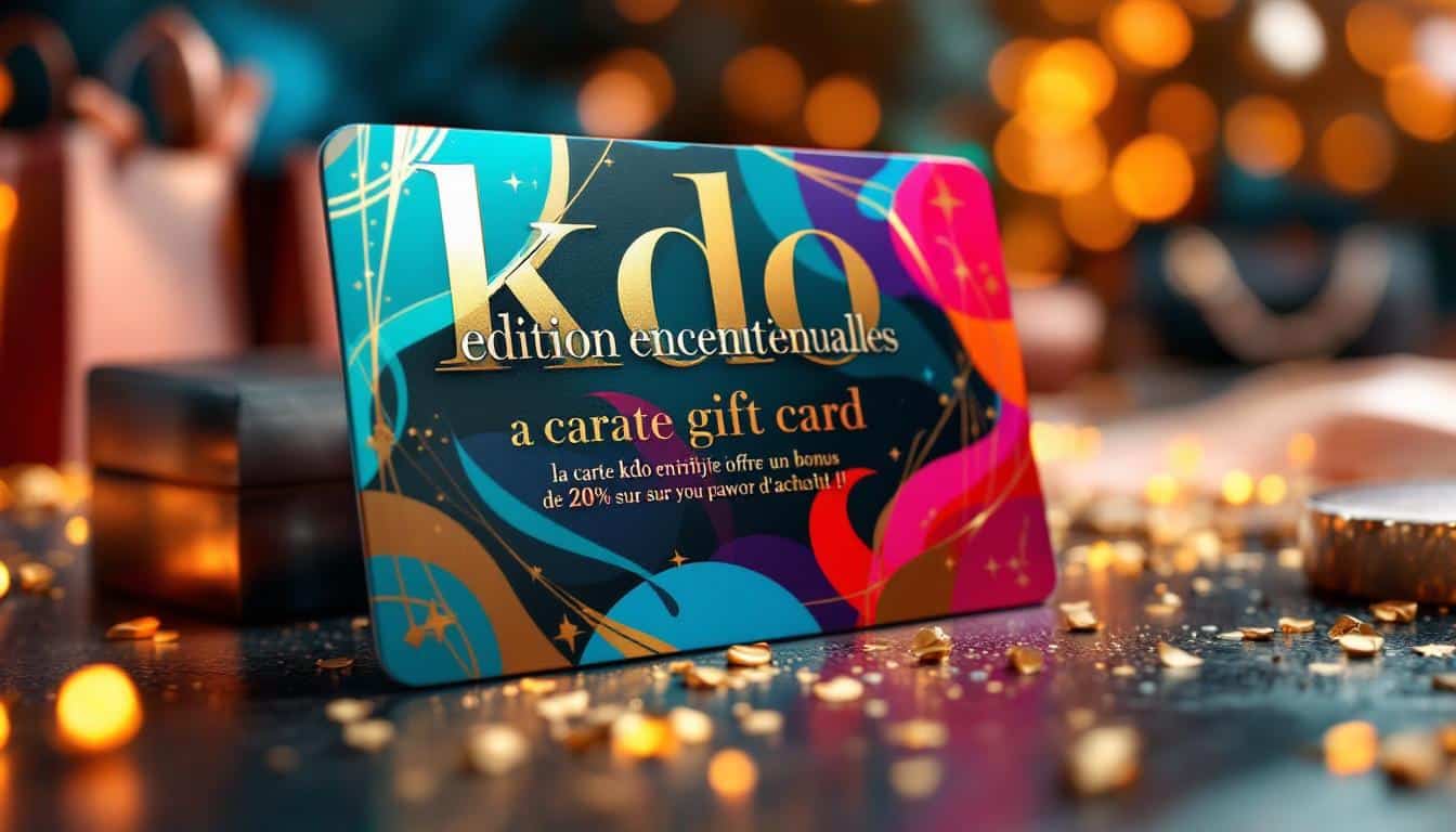 profitez d'une offre exclusive avec la carte kdo enrichie : bénéficiez d'un bonus de 20% sur votre pouvoir d'achat et faites plaisir autour de vous tout en économisant. offre à durée limitée, ne manquez pas cette édition exceptionnelle !