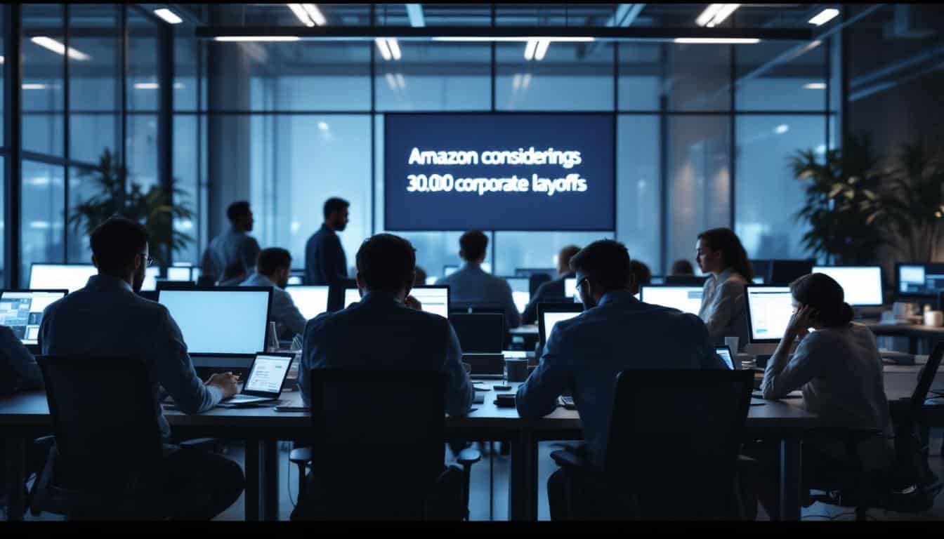 amazon pourrait supprimer jusqu'à 30 000 emplois dans ses équipes corporatives, révélant une stratégie de réduction des coûts sans précédent, selon des sources proches du dossier. découvrez l'impact et les raisons de cette décision exclusive.