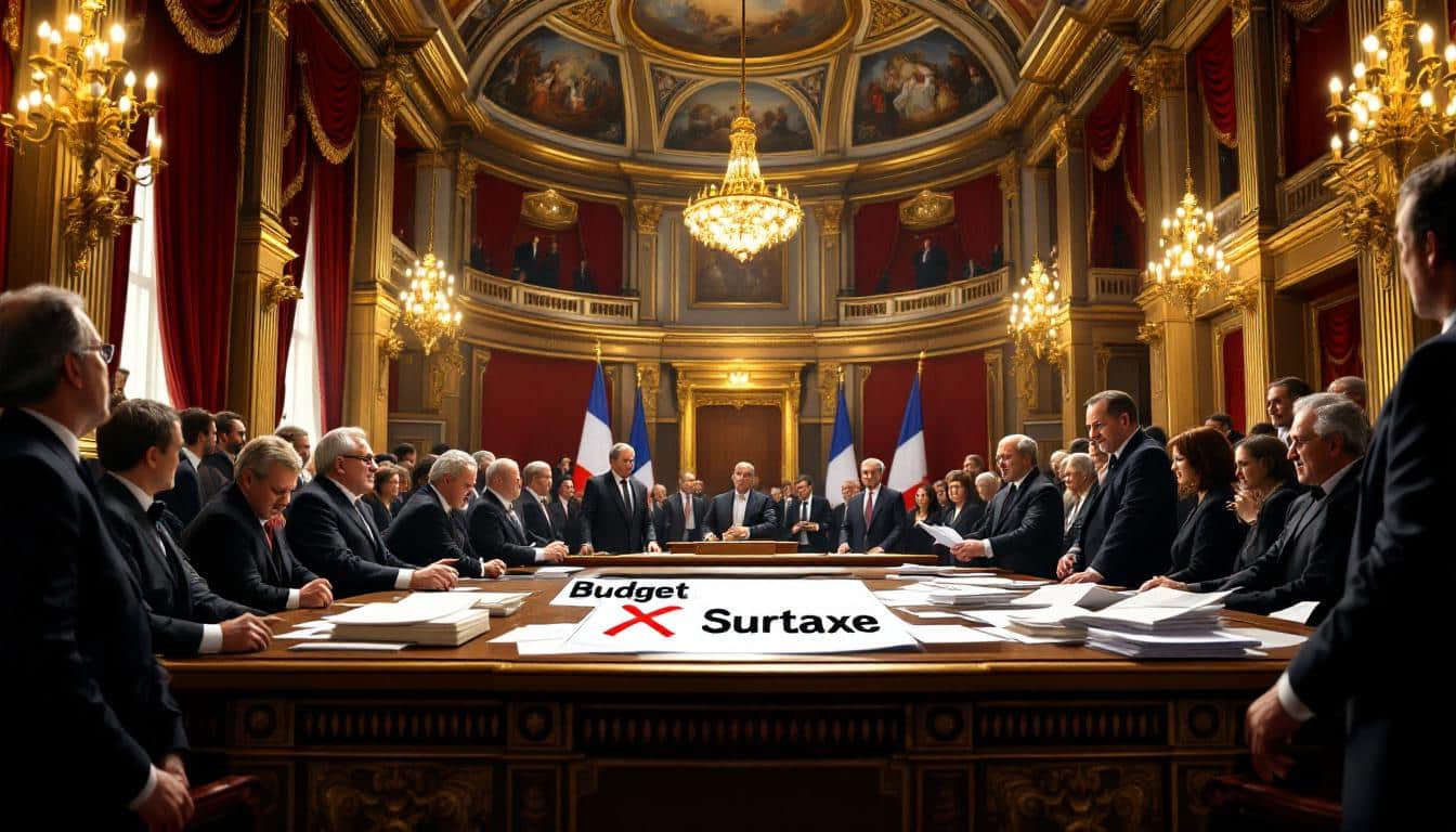 le sénat rejette la proposition de surtaxe pour les entreprises, impactant le budget national et les politiques fiscales à venir.