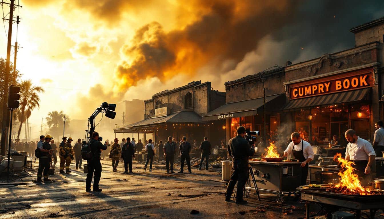 découvrez le résumé incontournable de l'actualité régionale : un incendie dévastateur touche trois entreprises, un tournage captivant en plein air, et des chefs cuisiniers en pleine action.