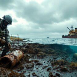 découvrez les défis et les efforts continus pour éliminer les munitions non explosées sur terre et en mer, protégeant ainsi les populations et l'environnement.