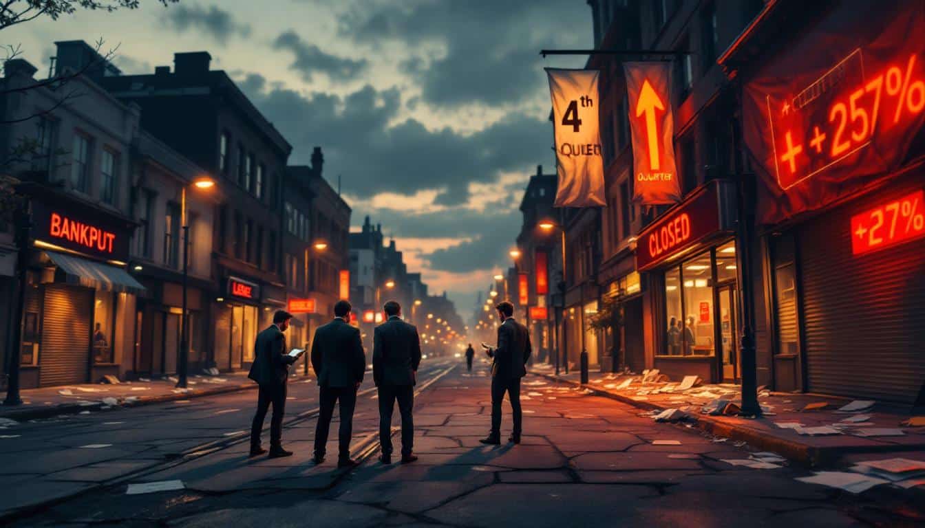 découvrez l'analyse complète de la forte augmentation de 27 % des défaillances d'entreprises au 4e trimestre, ses causes et ses impacts économiques.