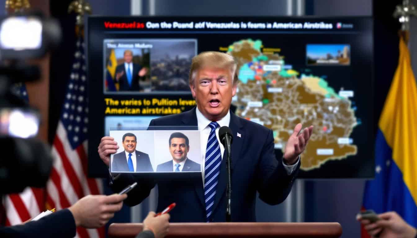 découvrez la photo exclusive de maduro révélée par trump et l'analyse détaillée des récentes frappes américaines.