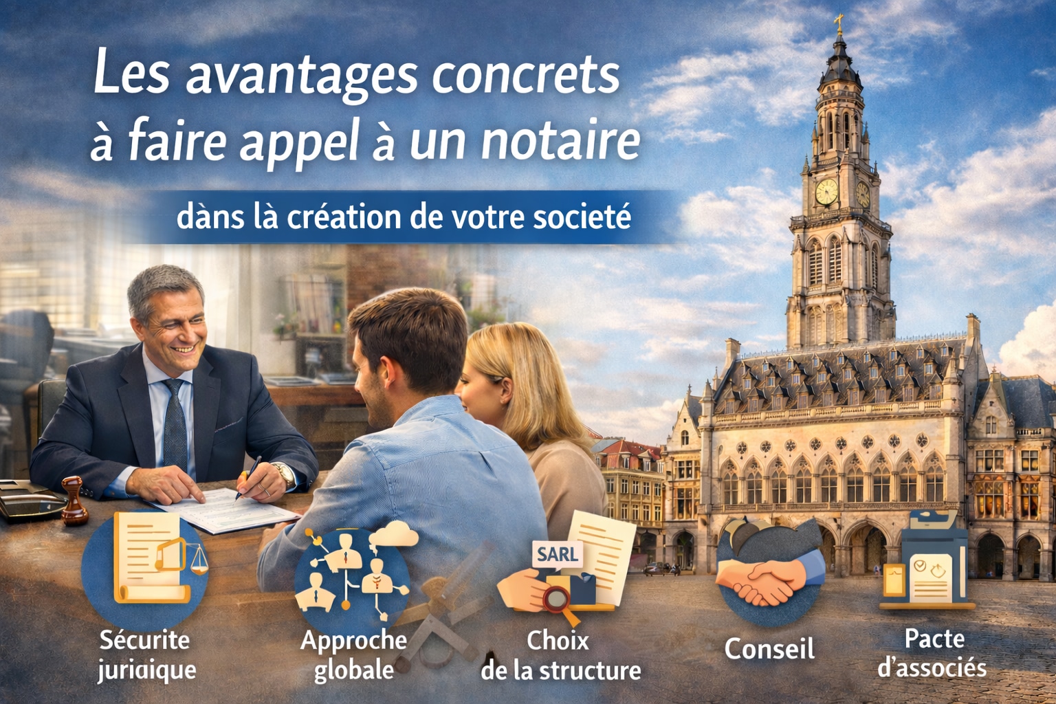 avantages notaire creation societe arras