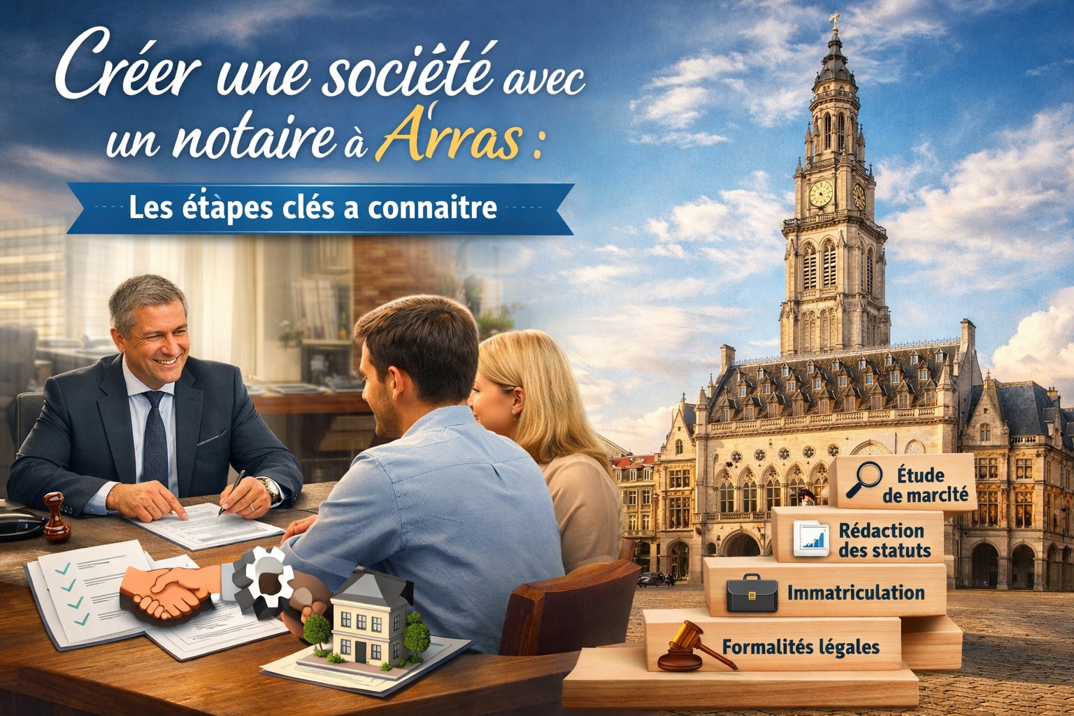 creation societe arras 62 notaire