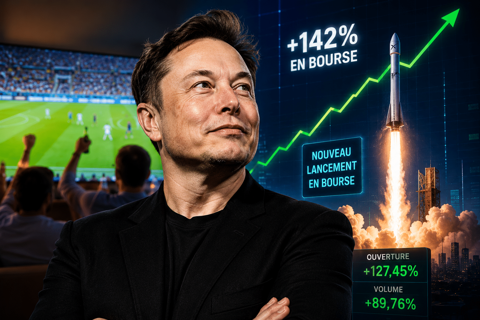 La fortune d’Elon Musk s’envole pendant que vous suiviez la Coupe du Monde : le lancement en Bourse qui fait sensation