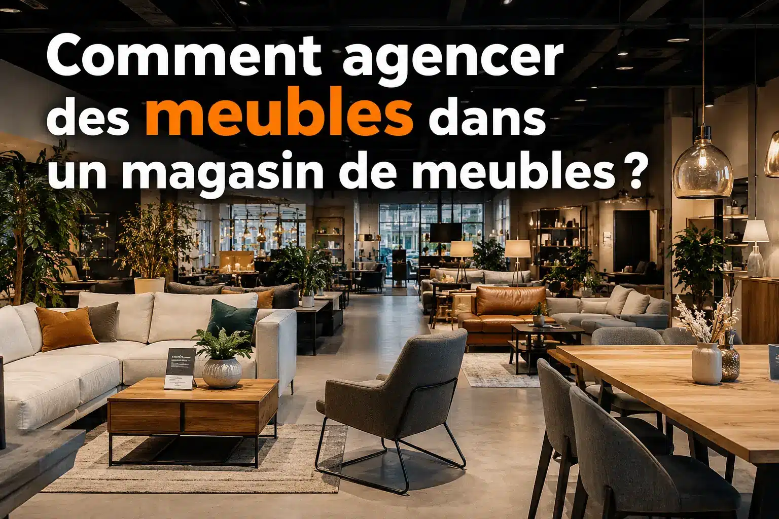 comment agencer des meubles magasin